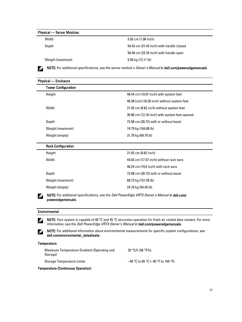 Dell PowerEdge VRTX User Manual | Page 11 / 13