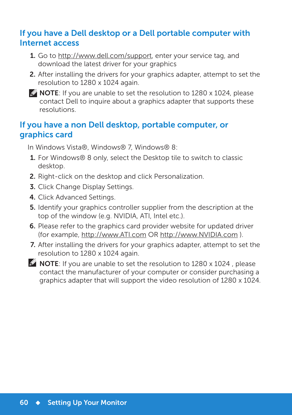 Dell P1914S Monitor User Manual | Page 60 / 75