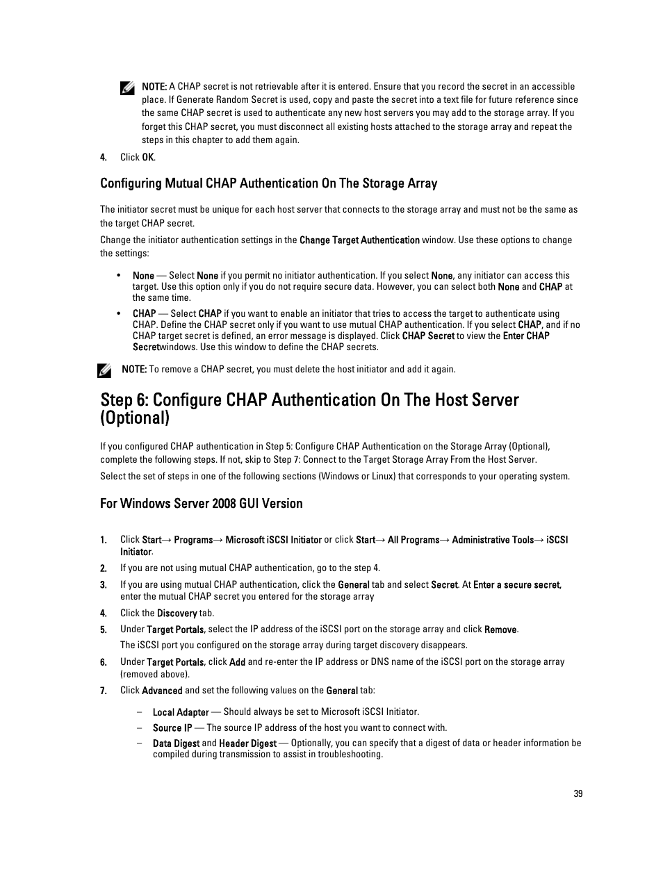 For windows server 2008 gui version | Dell PowerVault MD3660i User Manual | Page 39 / 56