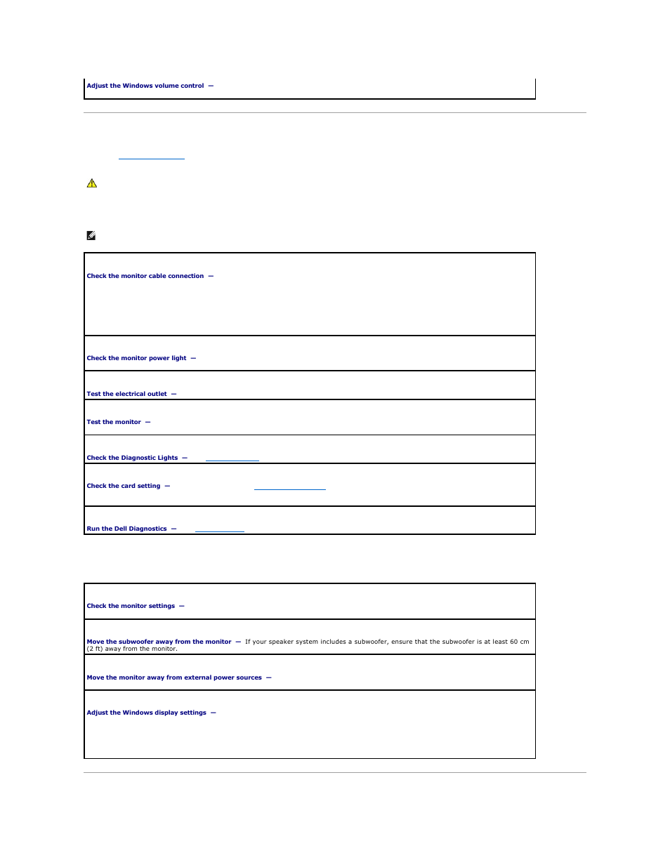 Video and monitor problems, If the screen is blank, If the screen is difficult to read | Dell Precision 390 User Manual | Page 122 / 138