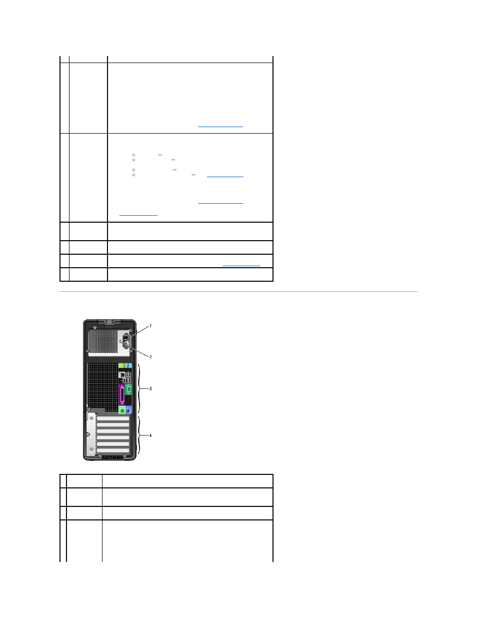 Back view (tower orientation) | Dell Precision 390 User Manual | Page 26 / 138