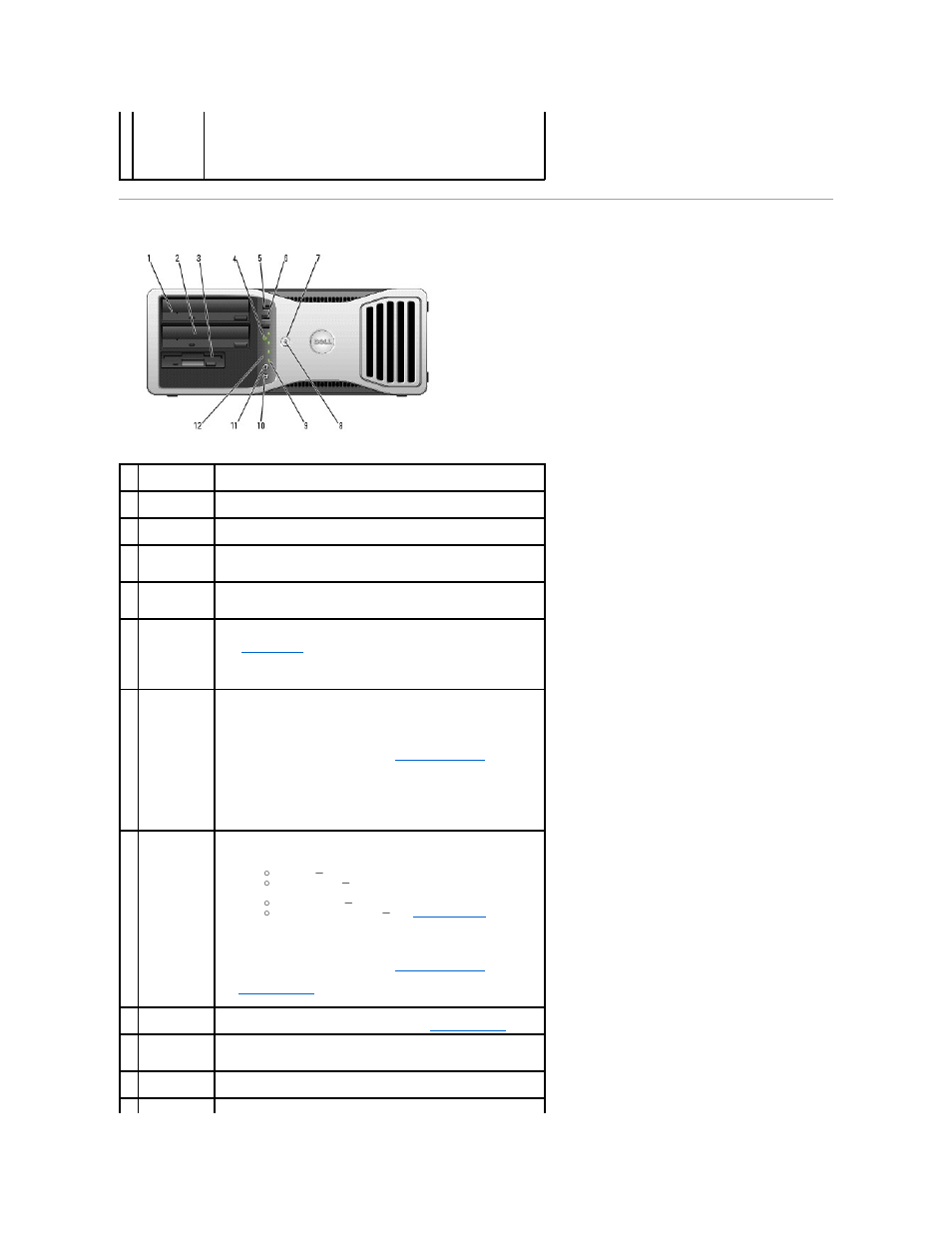 Front view (desktop orientation) | Dell Precision 390 User Manual | Page 27 / 138