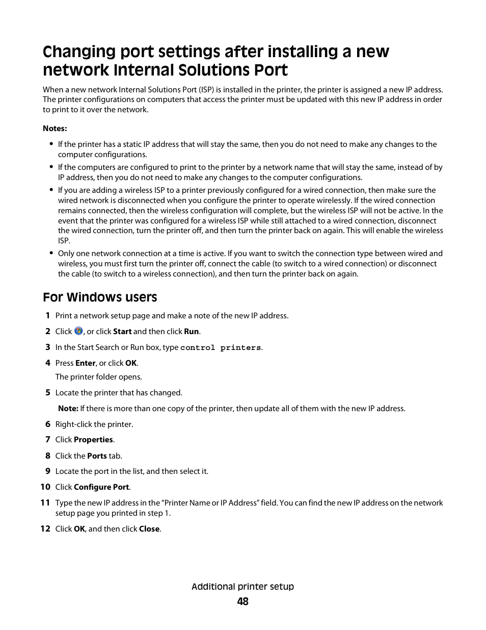 For windows users | Dell 5230dn Mono Laser Printer User Manual | Page 48 / 193