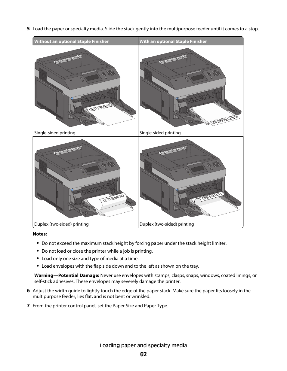 Letterhead | Dell 5230dn Mono Laser Printer User Manual | Page 62 / 193