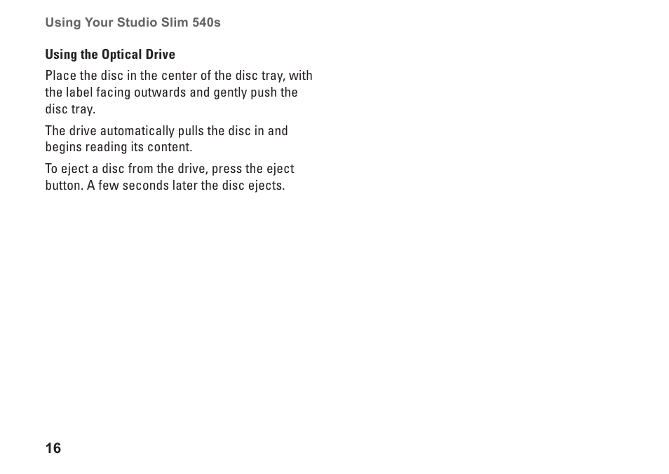 Dell Studio Slim D540S (Late 2008) User Manual | Page 18 / 60