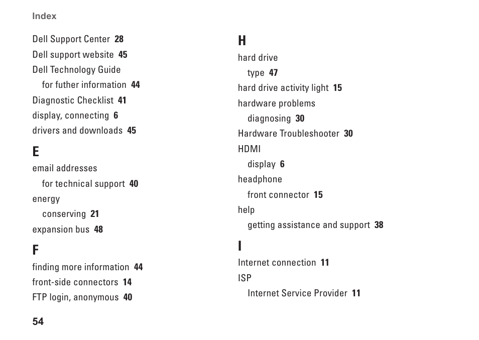 Dell Studio Slim D540S (Late 2008) User Manual | Page 56 / 60