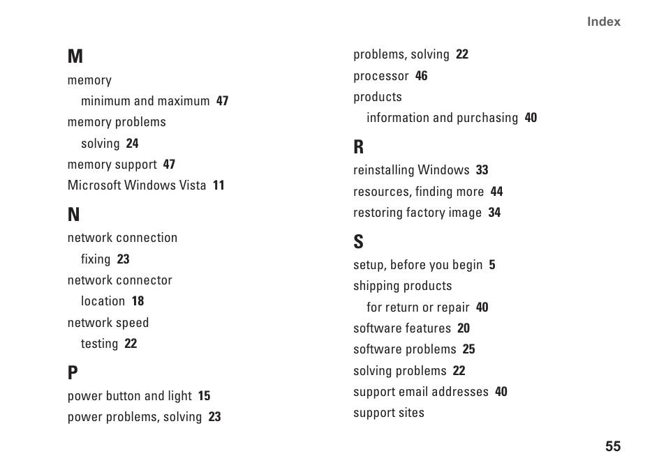 Dell Studio Slim D540S (Late 2008) User Manual | Page 57 / 60