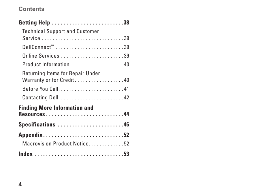 Dell Studio Slim D540S (Late 2008) User Manual | Page 6 / 60