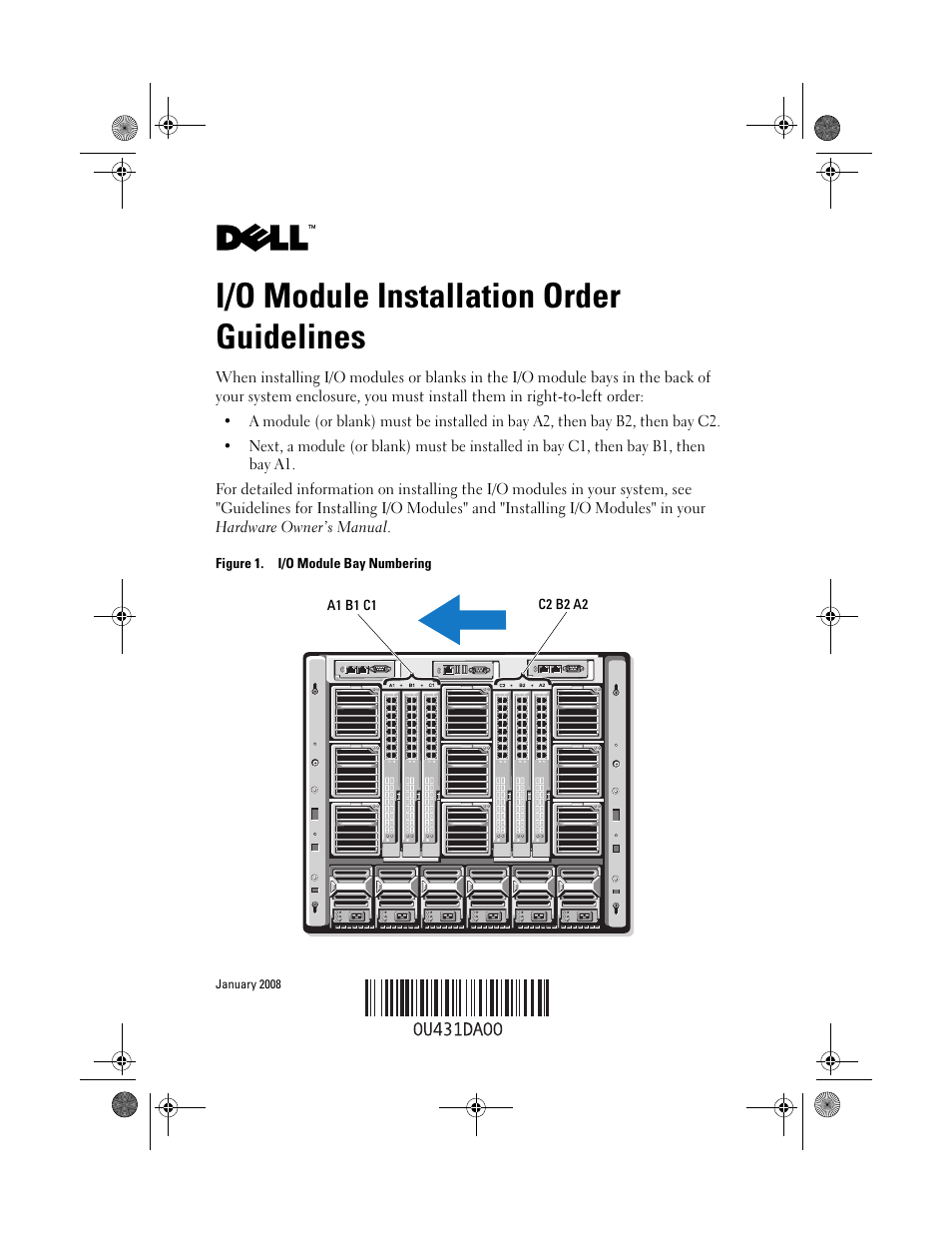 Dell POWEREDGE M1000E User Manual | 2 pages