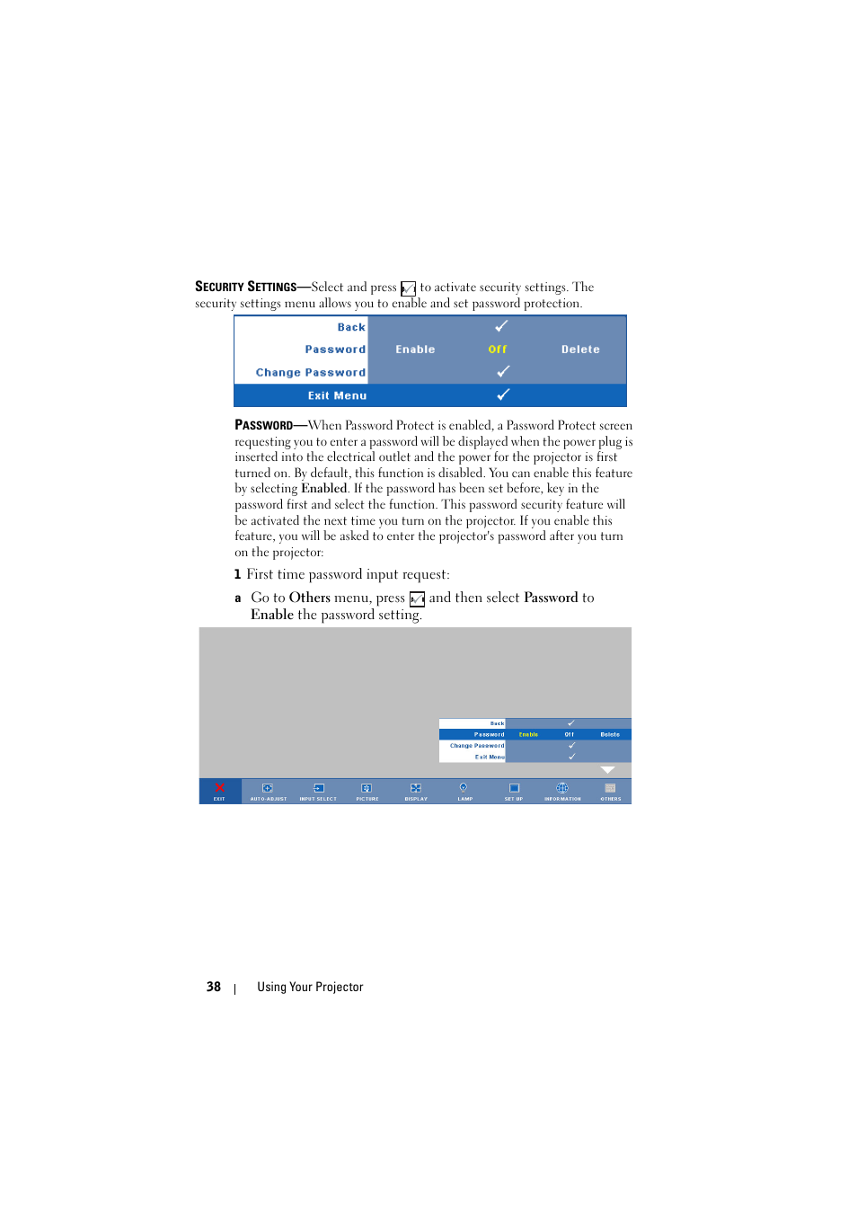 Dell M210X Projector User Manual | Page 38 / 60
