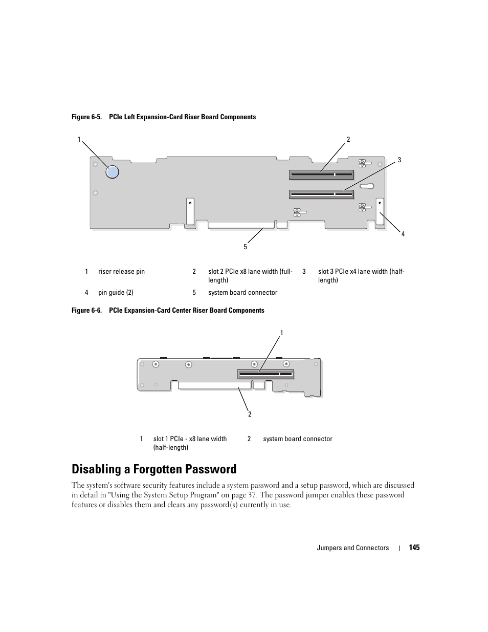 Disabling a forgotten password | Dell PowerEdge 2970 User Manual | Page 145 / 188