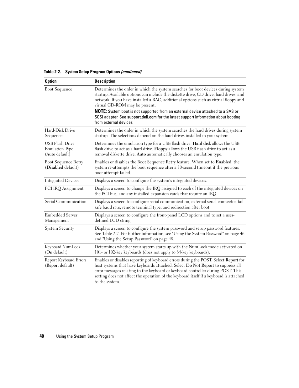Dell PowerEdge 2970 User Manual | Page 40 / 188