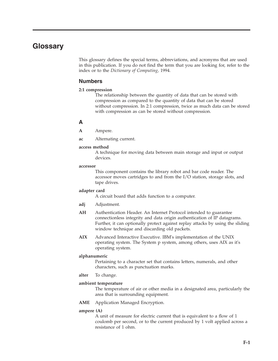 Glossary | Dell PowerVault TL1000 User Manual | Page 169 / 194