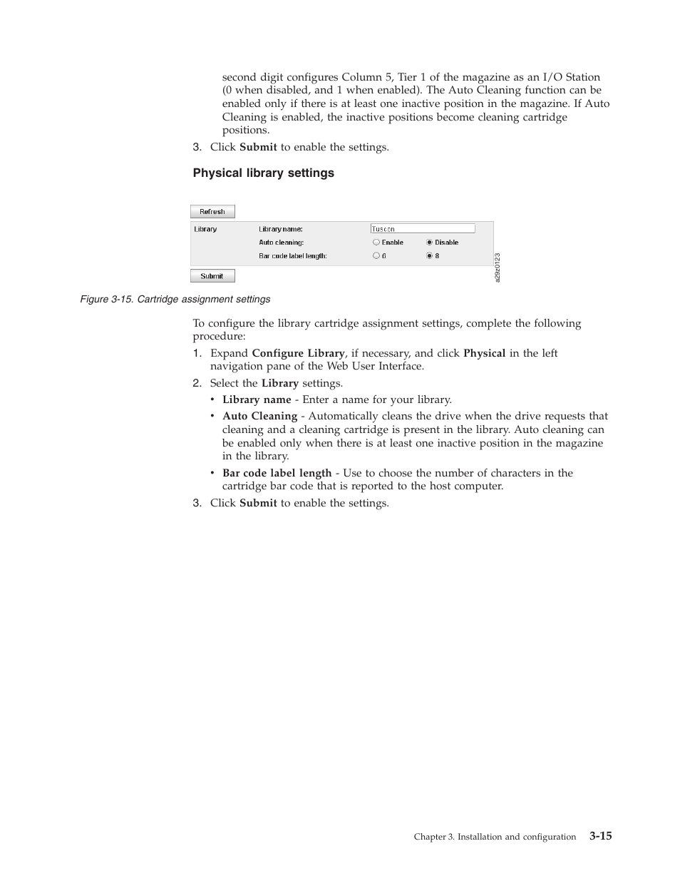 Cartridge assignment settings | Dell PowerVault TL1000 User Manual | Page 53 / 194