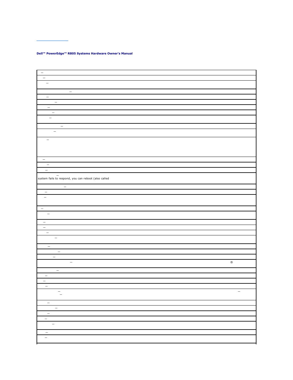 Glossary | Dell POWEREDGE R805 User Manual | Page 17 / 84