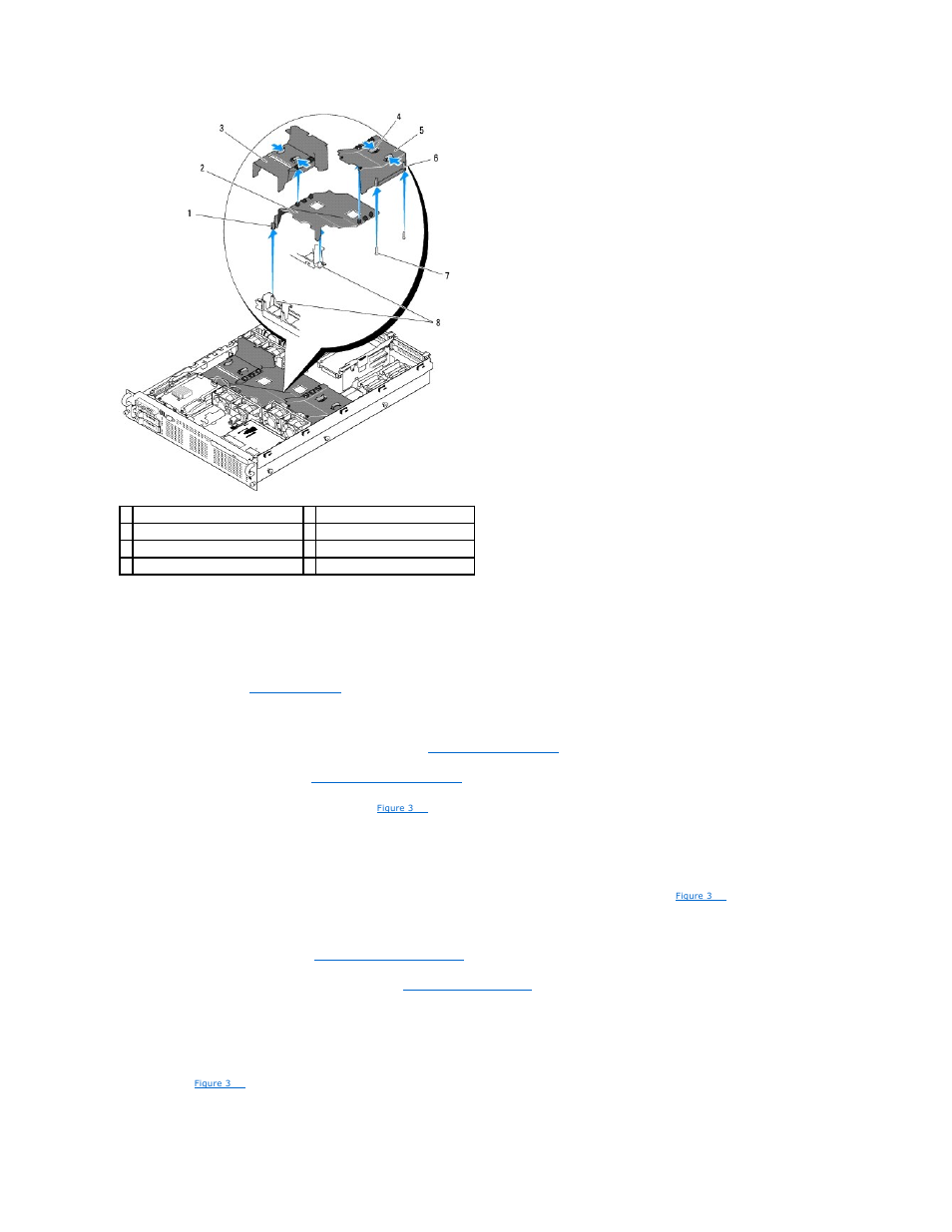 Removing the processor cooling shroud, Installing the processor cooling shroud | Dell POWEREDGE R805 User Manual | Page 37 / 84