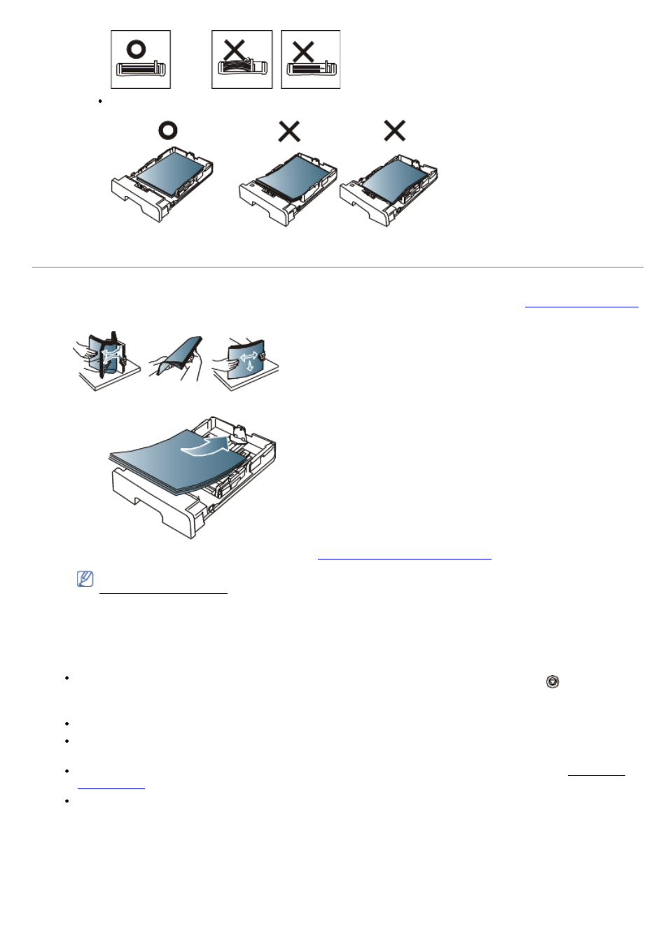 Loading paper in the tray, Tray 1, Manual tray | Tips on using the manual tray | Dell 1130n Laser Mono Printer User Manual | Page 39 / 101