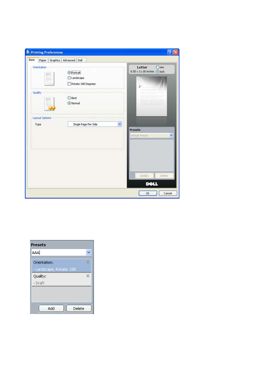 Using a favorite setting | Dell 1130n Laser Mono Printer User Manual | Page 47 / 101