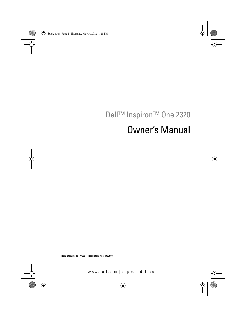 Dell Inspiron One 2320 (Mid 2011) User Manual | 138 pages