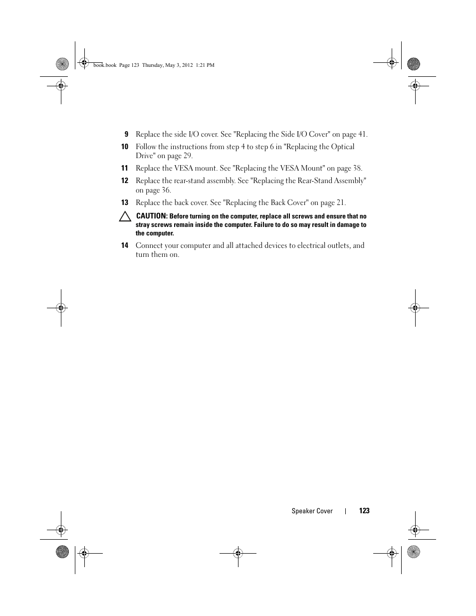 Dell Inspiron One 2320 (Mid 2011) User Manual | Page 123 / 138