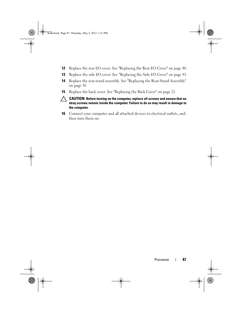 Dell Inspiron One 2320 (Mid 2011) User Manual | Page 87 / 138