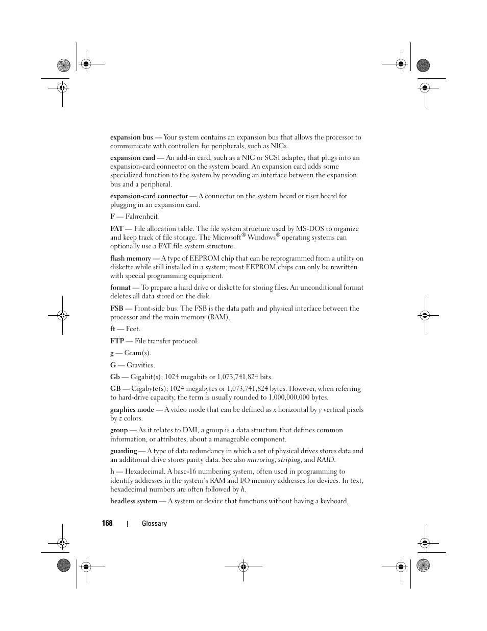 Dell PowerEdge R200 User Manual | Page 168 / 182
