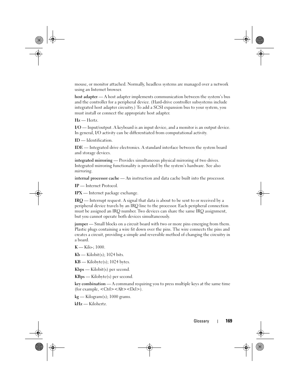 Dell PowerEdge R200 User Manual | Page 169 / 182