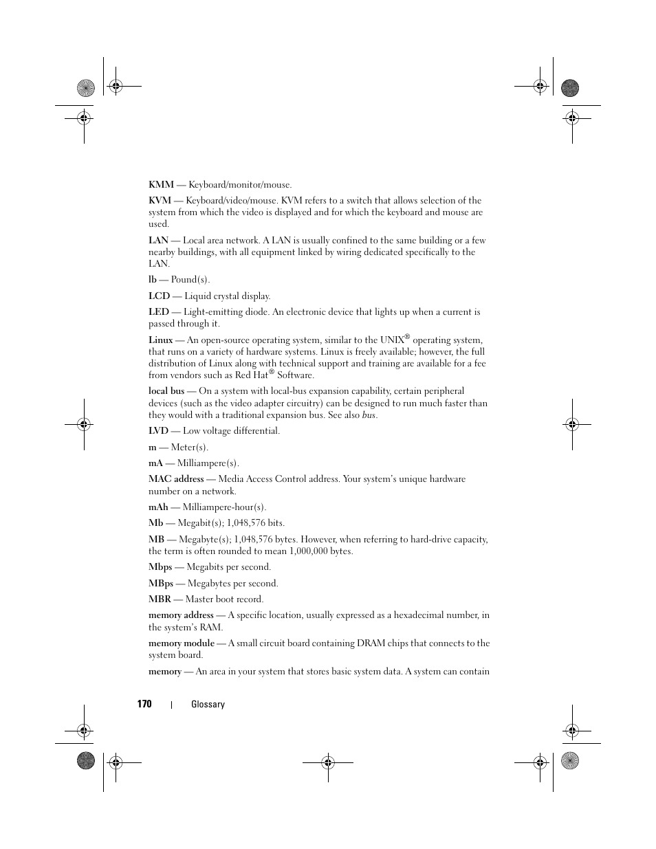 Dell PowerEdge R200 User Manual | Page 170 / 182