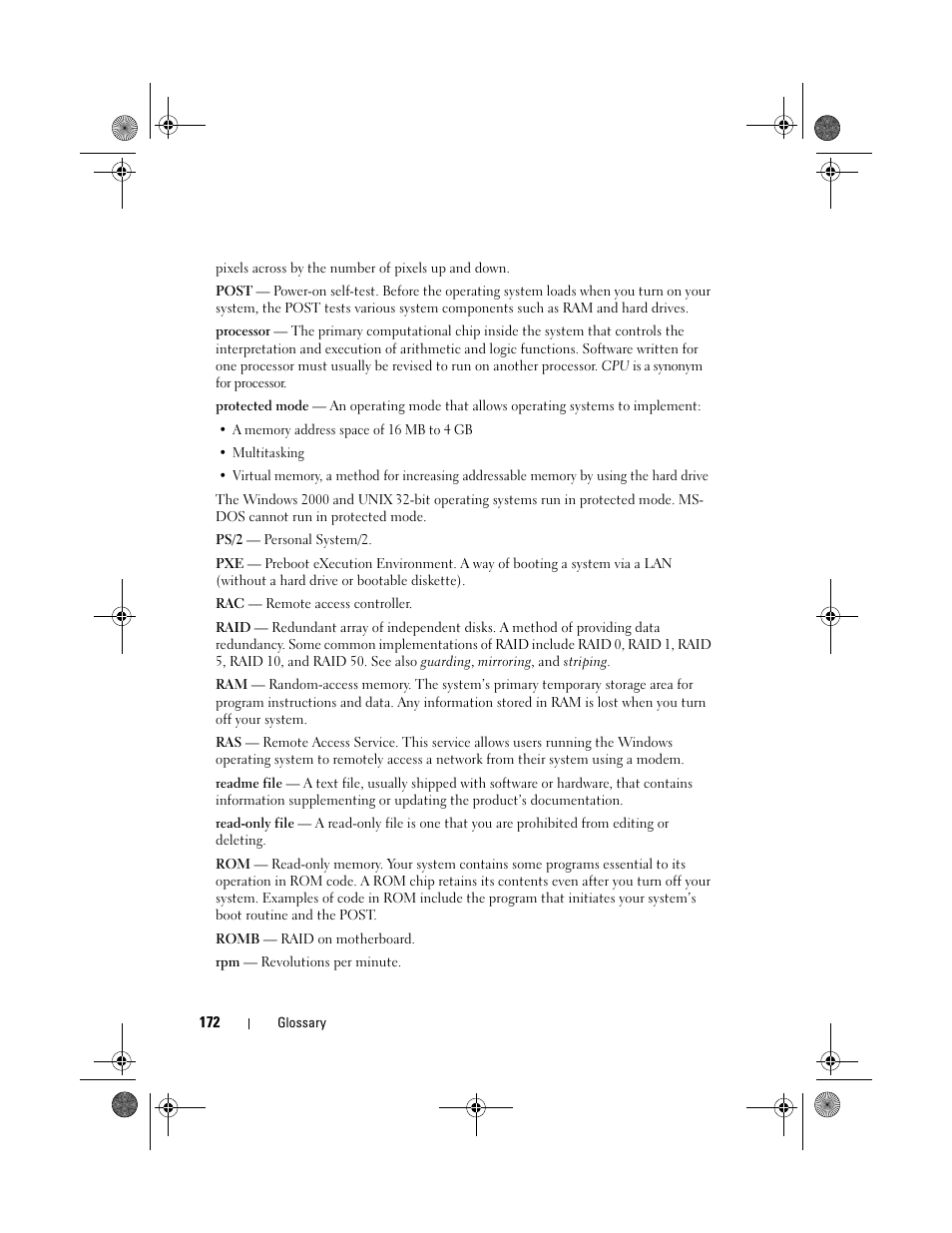 Dell PowerEdge R200 User Manual | Page 172 / 182