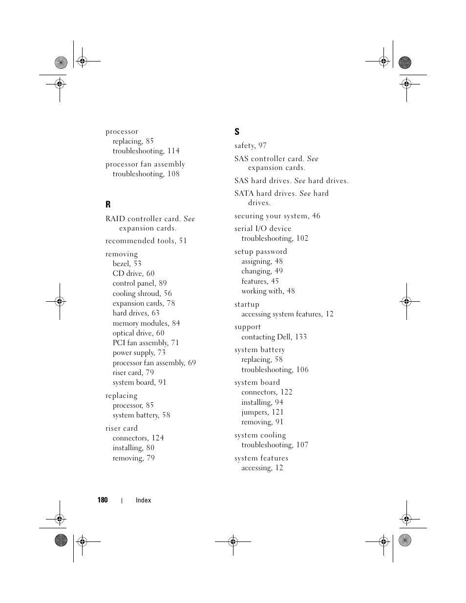 Dell PowerEdge R200 User Manual | Page 180 / 182