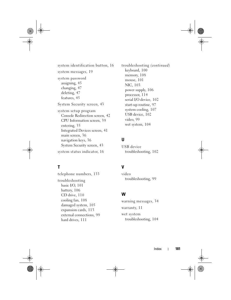Dell PowerEdge R200 User Manual | Page 181 / 182