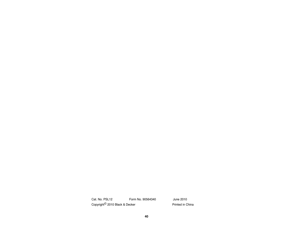 Black & Decker PIRANHA PURNING SAW PSL12 User Manual | Page 21 / 21