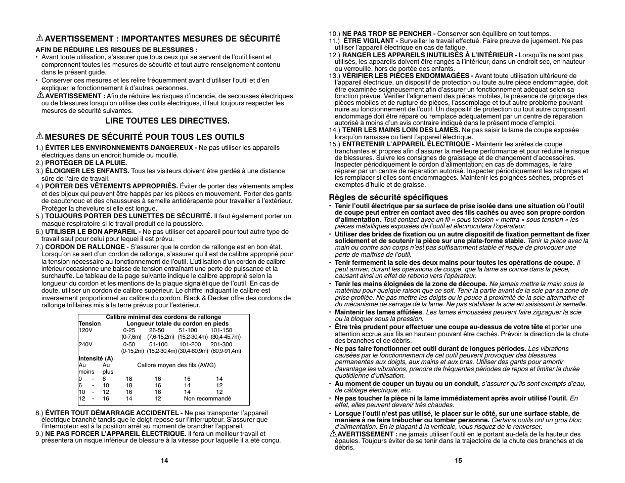 Black & Decker PIRANHA PURNING SAW PSL12 User Manual | Page 8 / 21