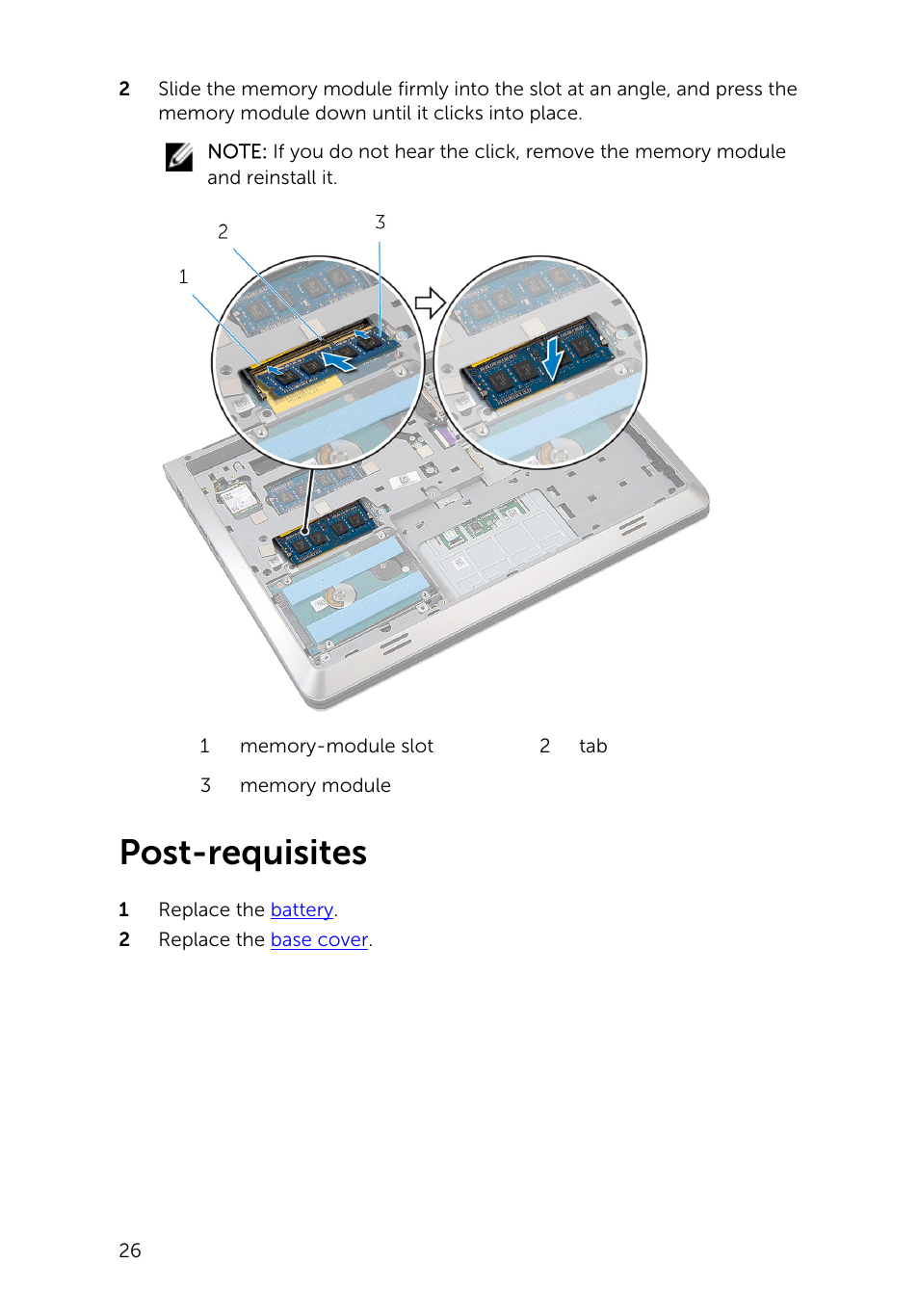 Post-requisites | Dell Inspiron 14 (5447, Early 2014) User Manual | Page 26 / 79