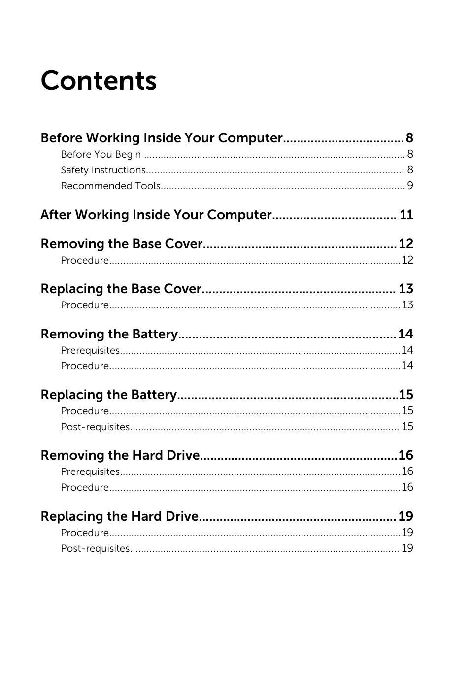 Dell Inspiron 14 (5447, Early 2014) User Manual | Page 3 / 79