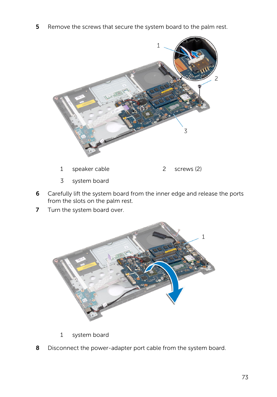 Dell Inspiron 14 (5447, Early 2014) User Manual | Page 73 / 79