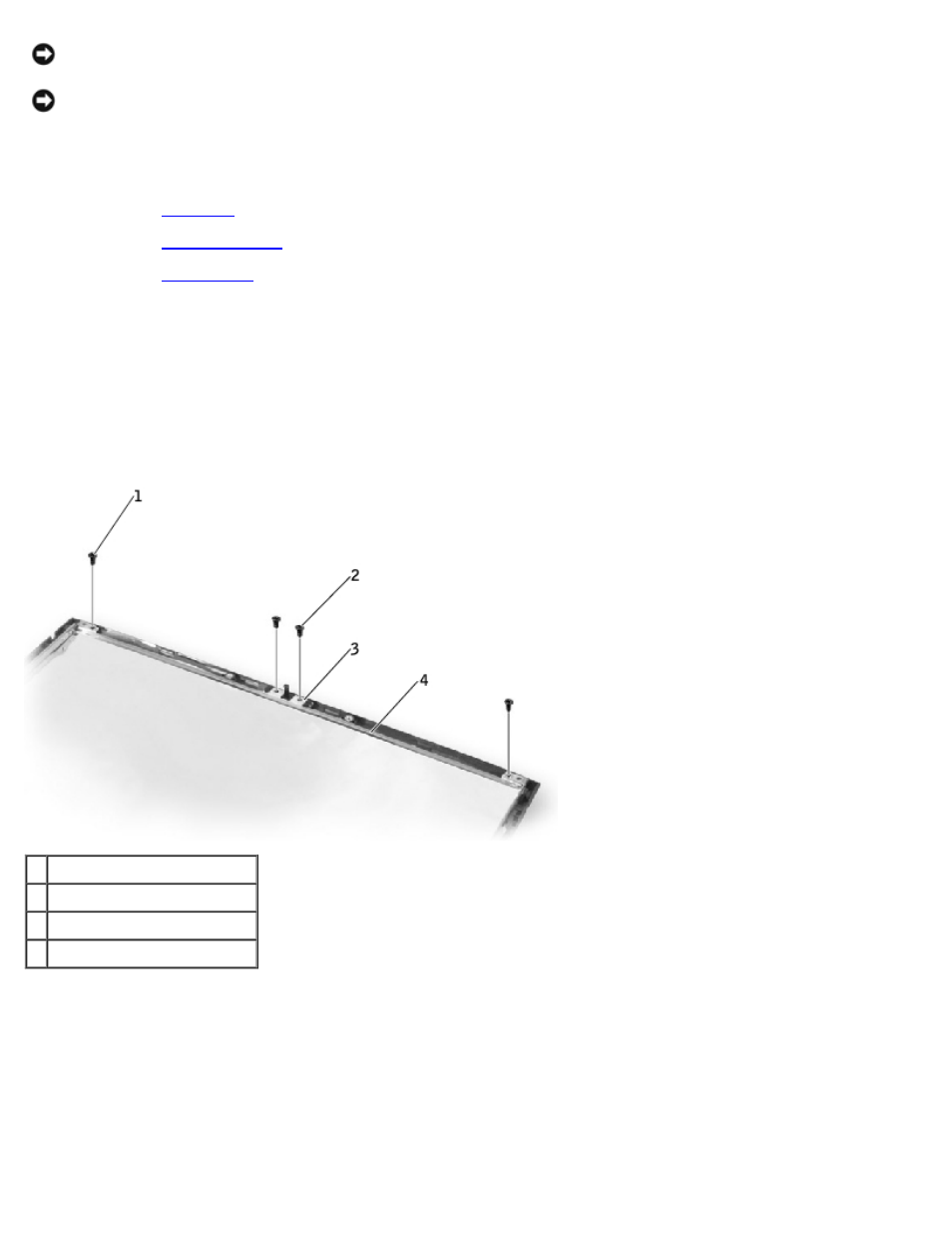 Removing the display latch, Replacing the display latch | Dell Latitude C640 User Manual | Page 25 / 53
