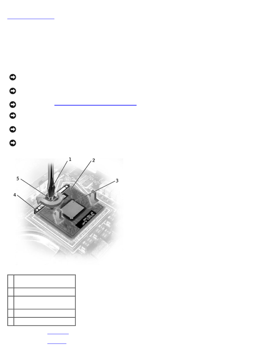 Microprocessor module, Removing the microprocessor module | Dell Latitude C640 User Manual | Page 32 / 53