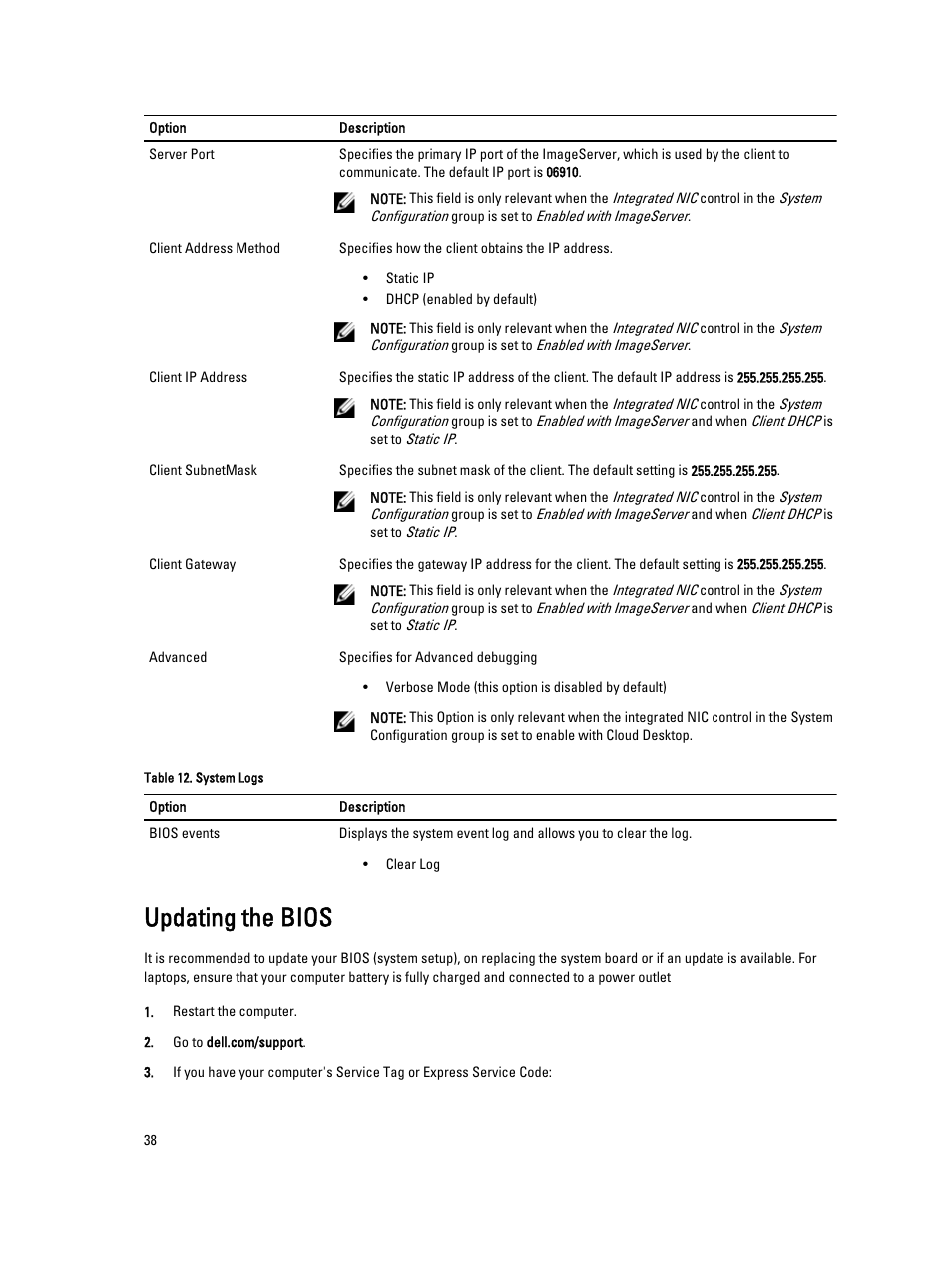 Updating the bios | Dell Precision T1700 (Mid 2013) User Manual | Page 38 / 53