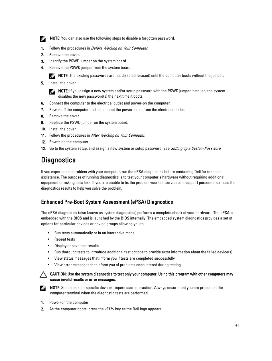 Diagnostics | Dell Precision T1700 (Mid 2013) User Manual | Page 41 / 53