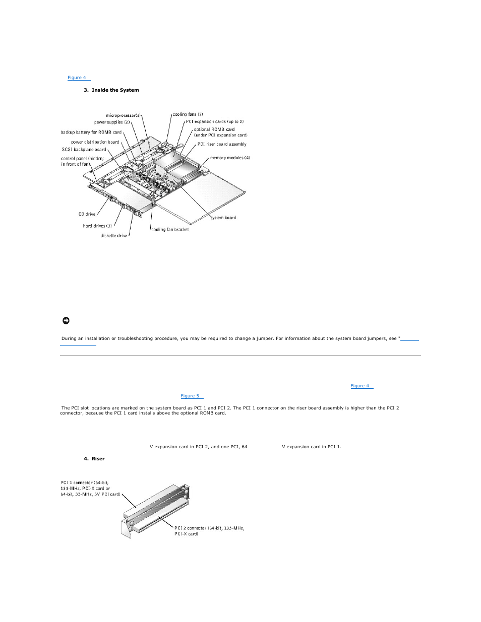 Inside the system, Expansion cards | Dell PowerEdge 1750 User Manual | Page 24 / 51