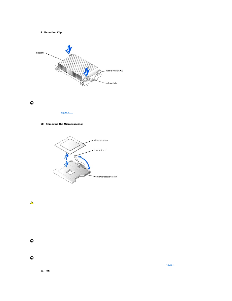 Figure 4, Installing a microprocessor | Dell PowerEdge 1750 User Manual | Page 29 / 51