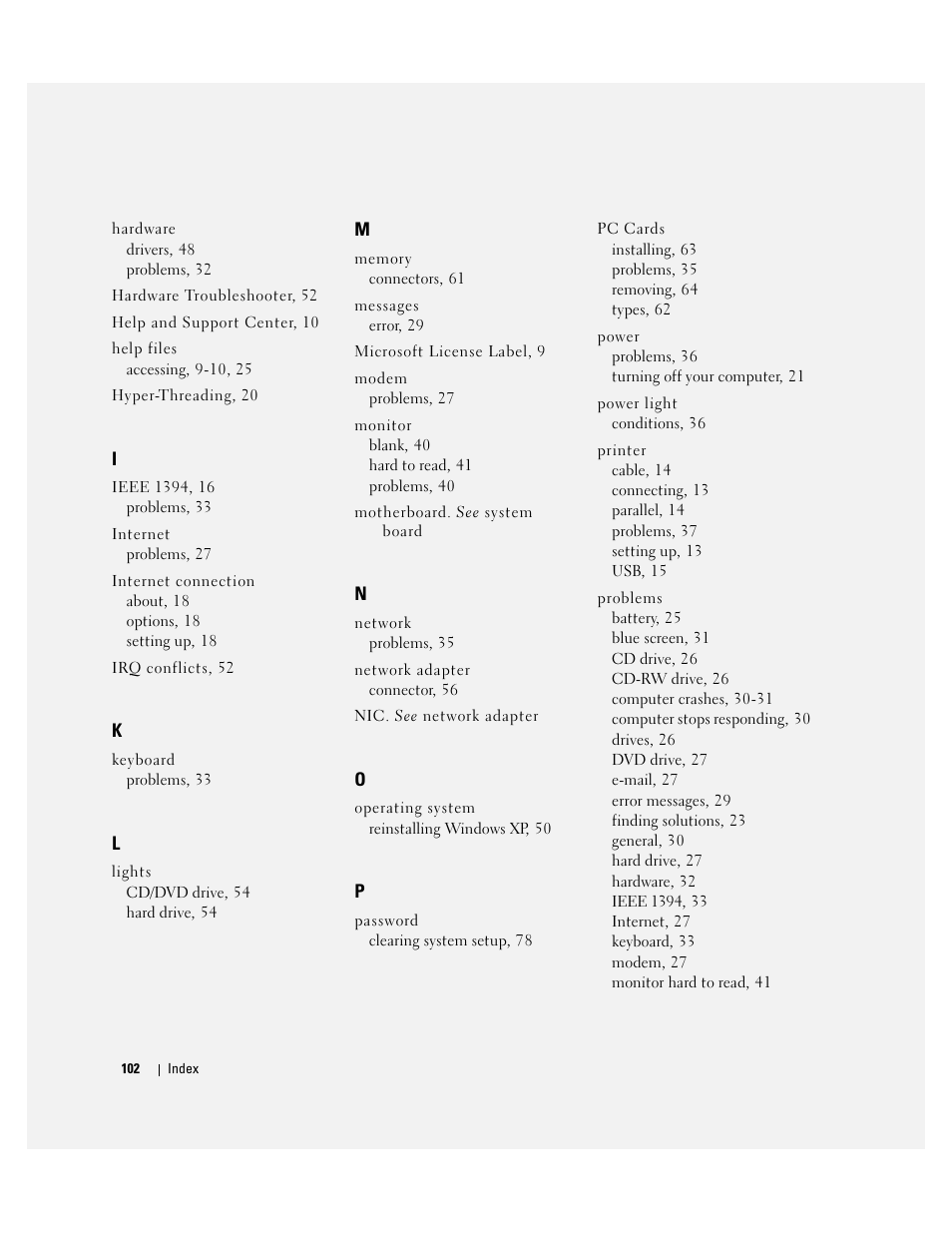 Dell Dimension 4600C User Manual | Page 102 / 104