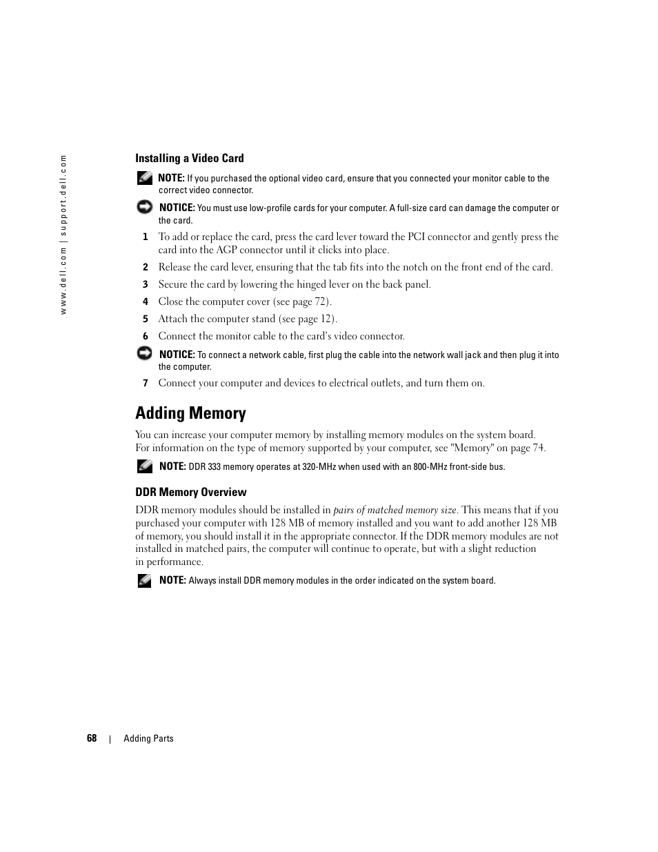 Dell Dimension 4600C User Manual | Page 68 / 104