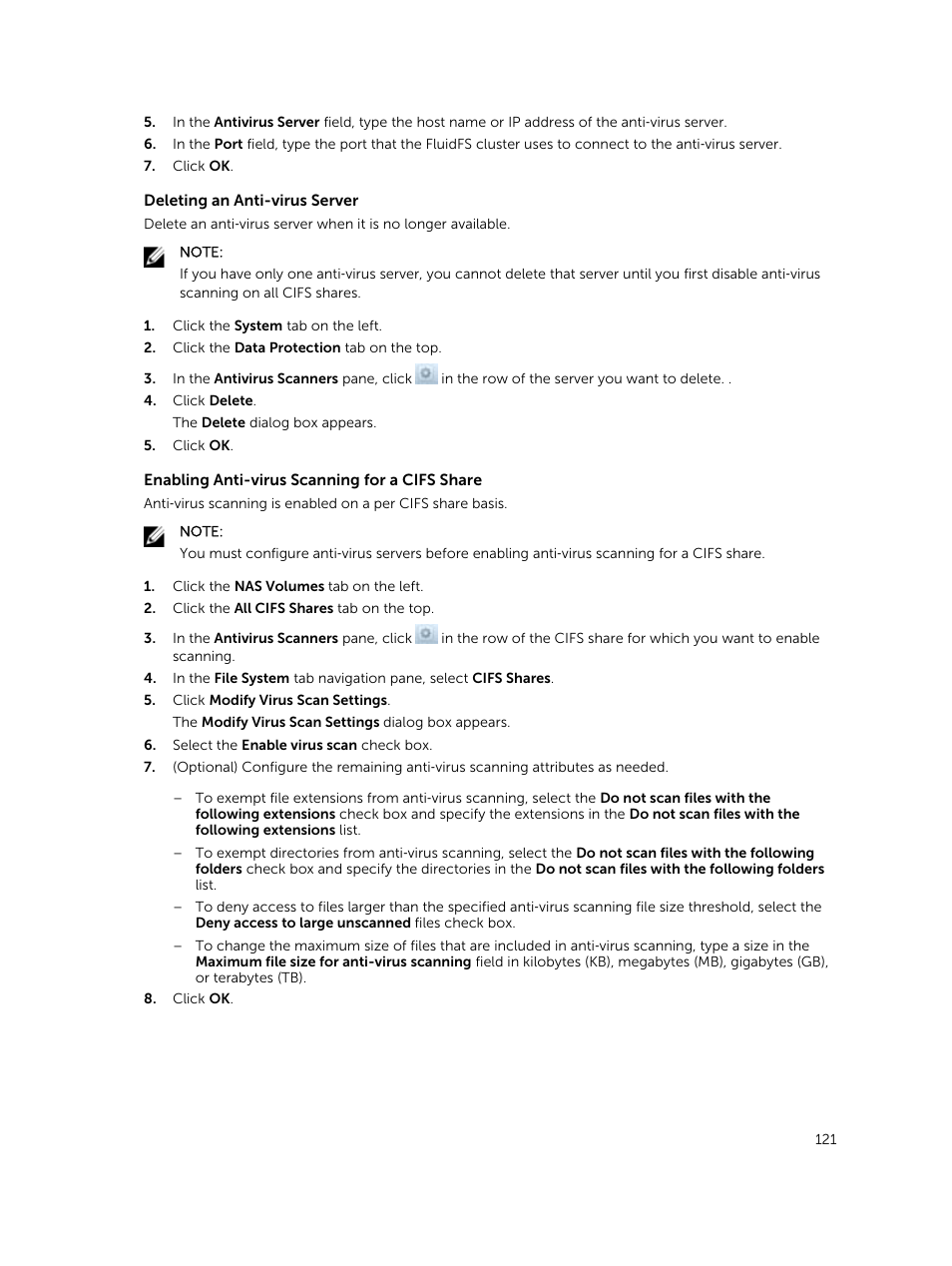 Dell PowerVault NX3500 User Manual | Page 121 / 189