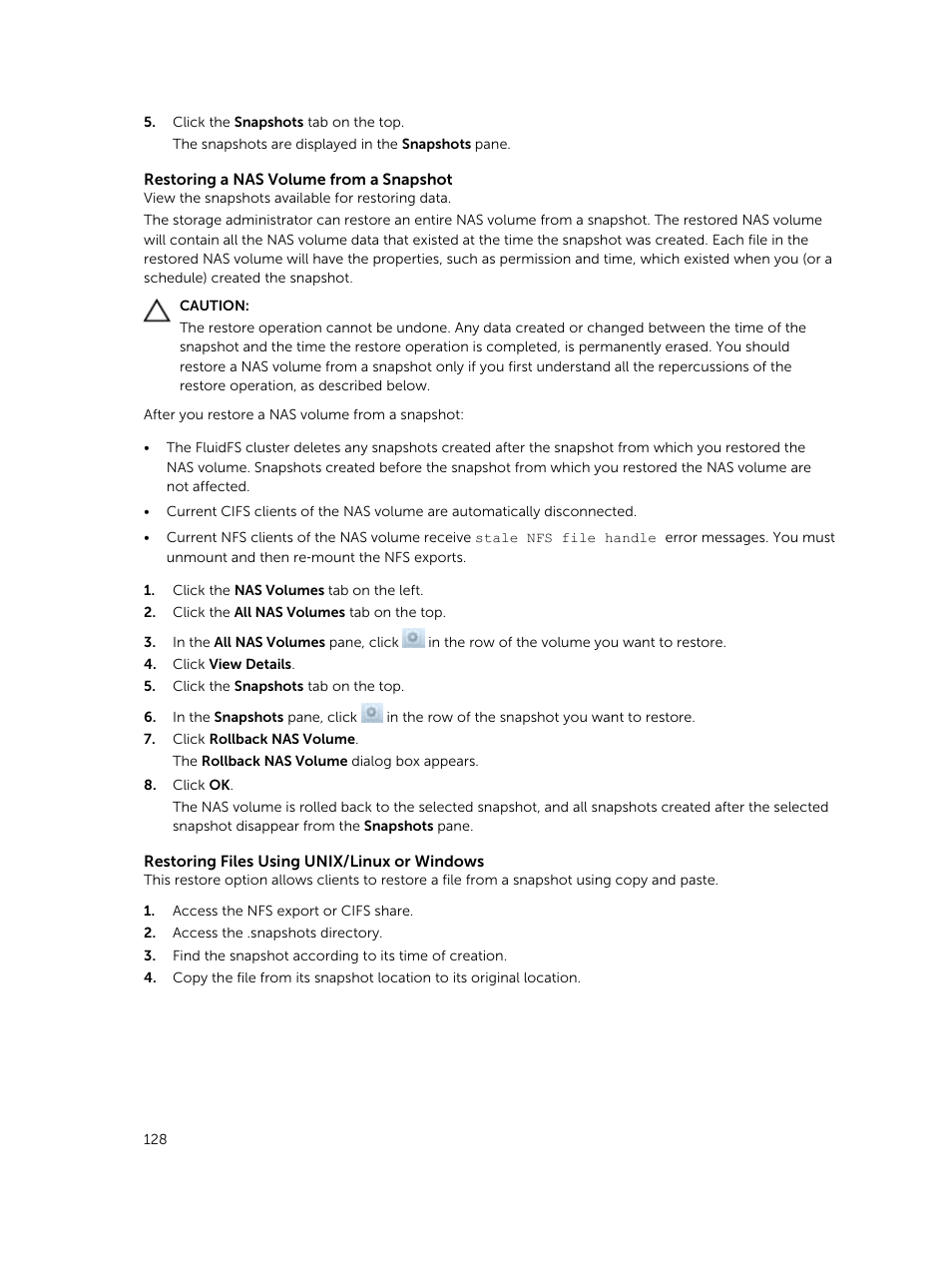 Dell PowerVault NX3500 User Manual | Page 128 / 189
