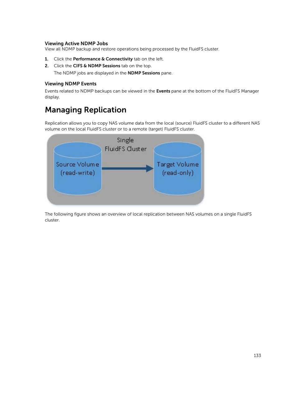 Managing replication | Dell PowerVault NX3500 User Manual | Page 133 / 189
