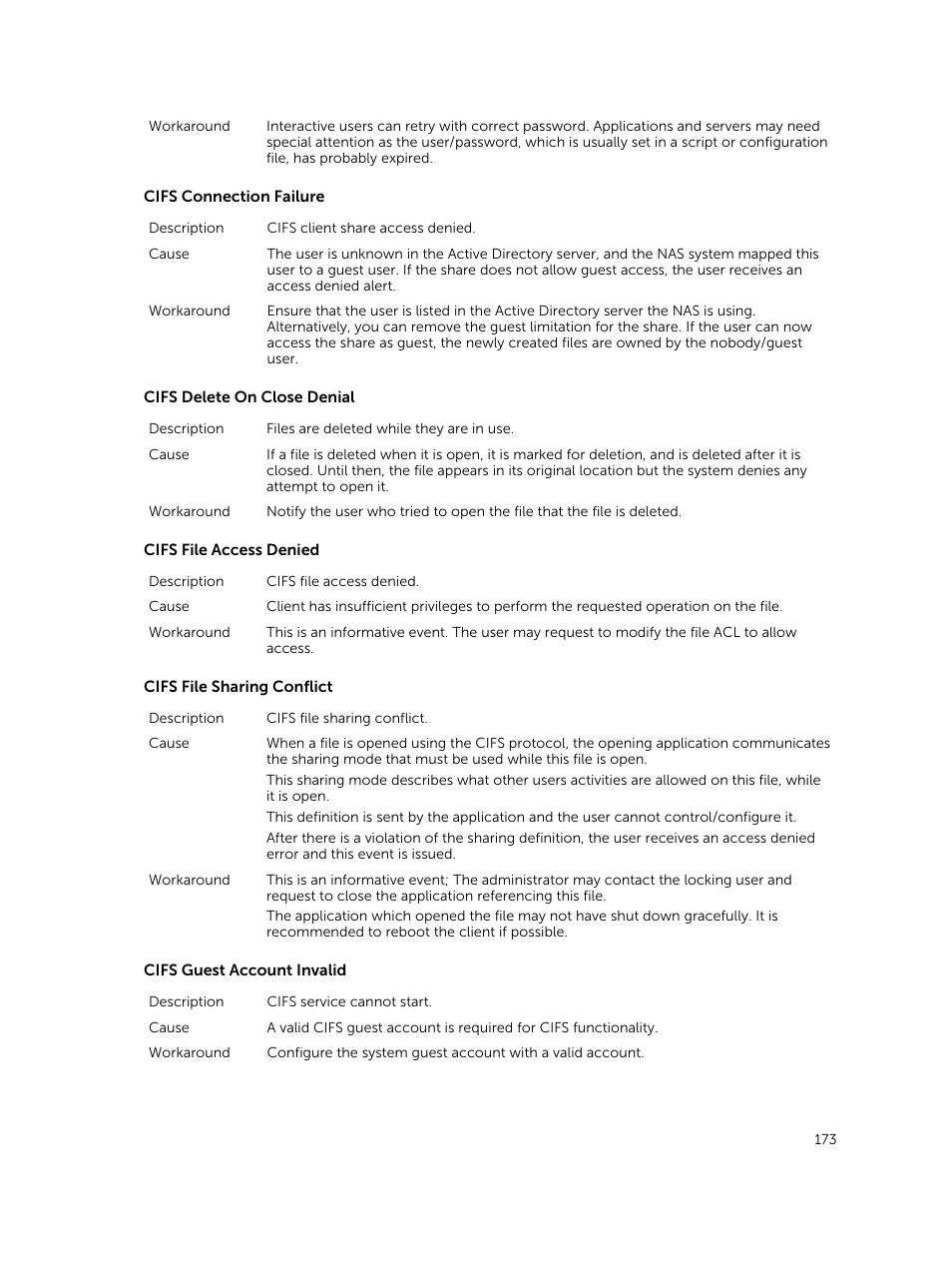 Dell PowerVault NX3500 User Manual | Page 173 / 189
