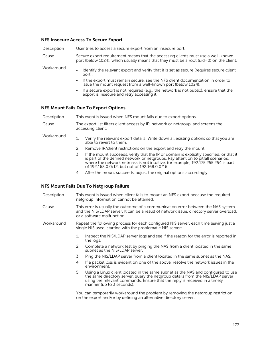 Dell PowerVault NX3500 User Manual | Page 177 / 189