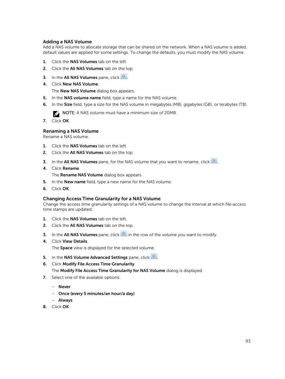 Dell PowerVault NX3500 User Manual | Page 93 / 189